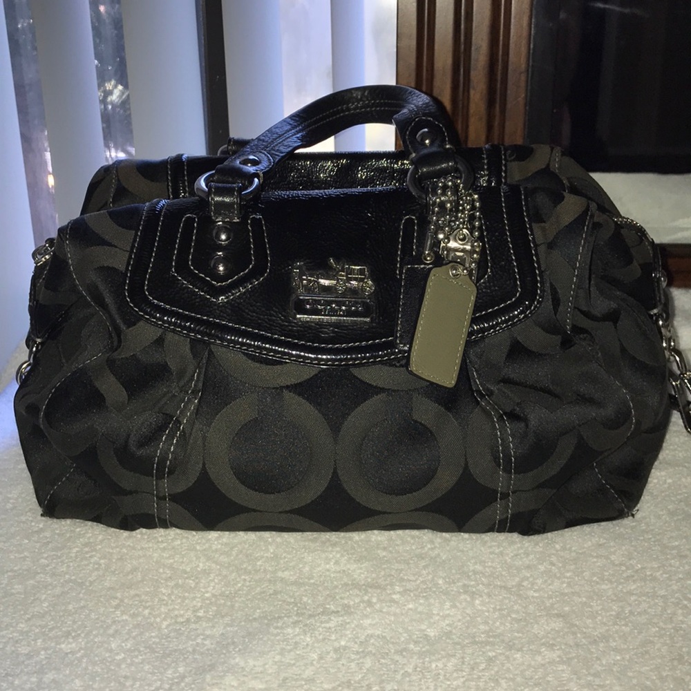 Coach black shoulder bag